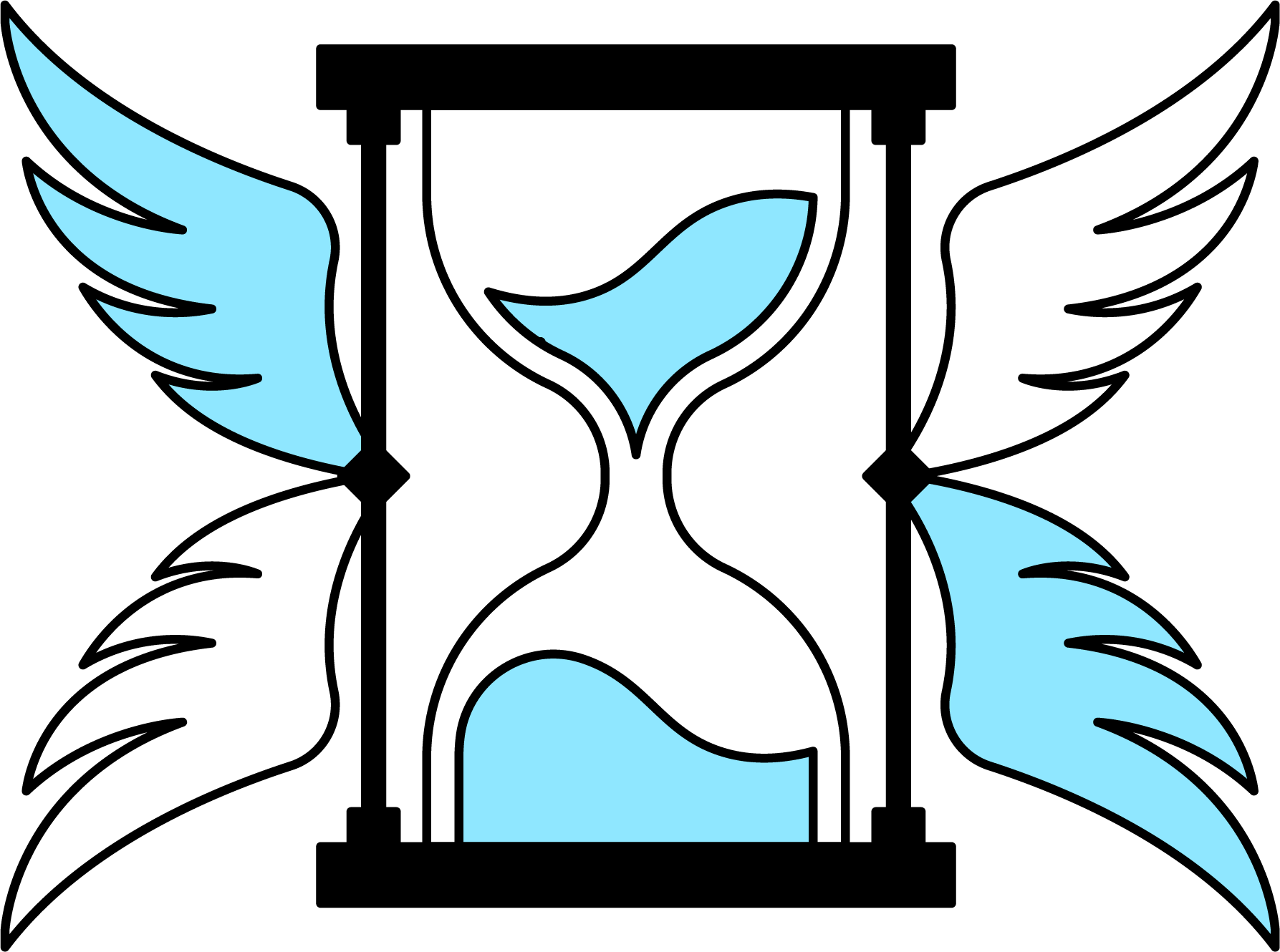 Instant Challenge Icon depicts hour glass and wings